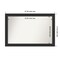 Corvino Black Non-Beveled Custom Framed Bathroom Vanity Wall Mirror